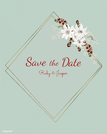 Save the date wedding invitation mockup vecto.. | Free stock vector - 519163