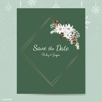 Save the date wedding invitation mockup vecto.. | Free stock vector - 519164