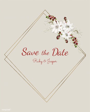 Save the date wedding invitation mockup vecto.. | Free stock vector - 519167