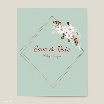 Save the date wedding invitation mockup vecto.. | Free stock vector - 519168