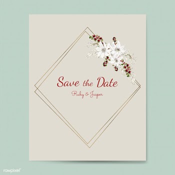 Save the date wedding invitation mockup vecto.. | Free stock vector - 519182
