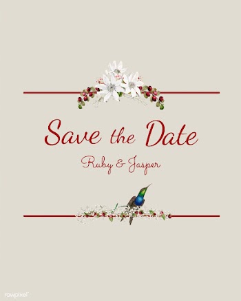 Save the date wedding invitation mockup vecto.. | Free stock vector - 519199