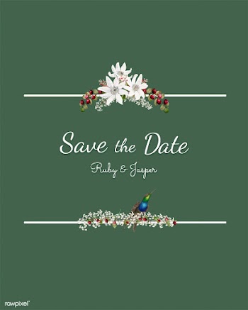 Save the date wedding invitation mockup vecto.. | Free stock vector - 519200