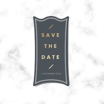 Save the date wedding invitation sticker vect.. | Free stock vector - 542768