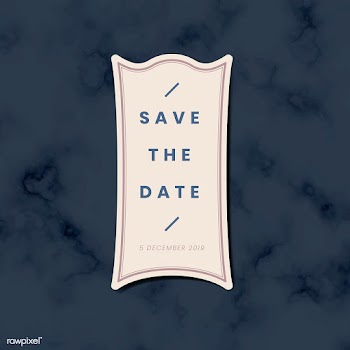 Save the date wedding invitation sticker vect.. | Free stock vector - 542846
