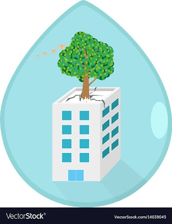 Save the world and save the plant concept vector image