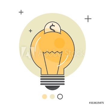 Saving electric energy concept