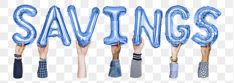 Savings word png, hands holding | Free PNG - rawpixel