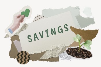 Savings word typography, environment aesthetic | Free Photo - rawpixel
