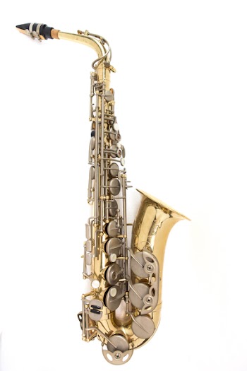 Saxophone isolated