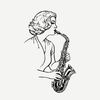 Saxophonist drawing, musician vintage illustration | Free PSD - rawpixel