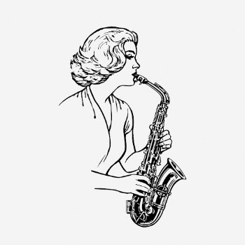 Saxophonist drawing, vintage musician illustration. | Free Photo - rawpixel