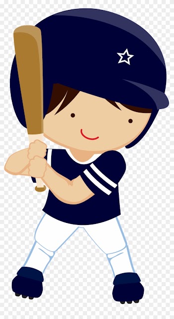 Say Hello - Baseball Girl Clipart