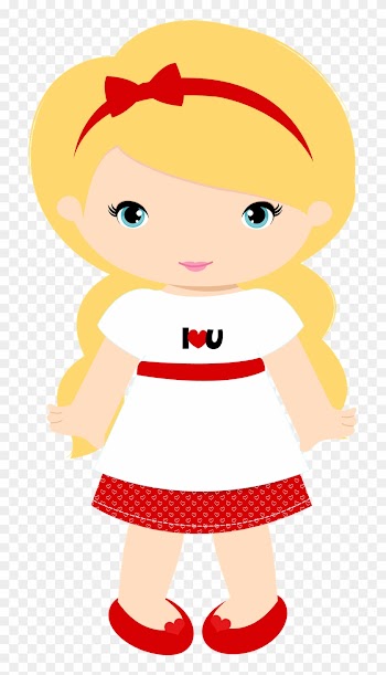 Say Hello Girl Cartoonclip Artbarnlittle - Minus Little Girl
