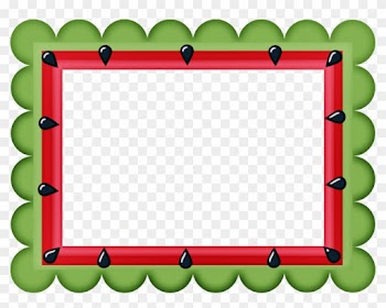 Say Hello - Watermelon Border Clipart