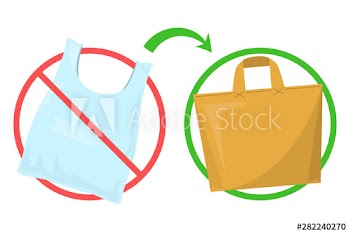 Say no to plastic bag, use paper bags