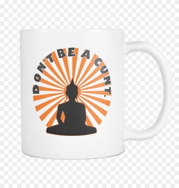 ~says Buddha White 11oz - Namaste Buddha Yoga Tote, Adult Unisex, Natural