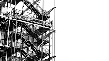 Scaffolding in Grayscale Photo