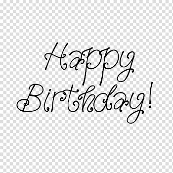 Scalable Graphics Birthday Font, Happy Birthday Calligraphy transparent background PNG clipart