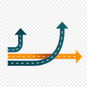Scalable Vector Graphics Icon - Business road arrow infographic 