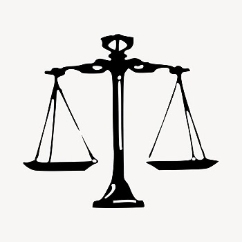 Scales of justice clipart, object | Free Photo - rawpixel