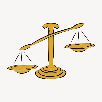 Scales of justice clipart, object | Free Vector - rawpixel