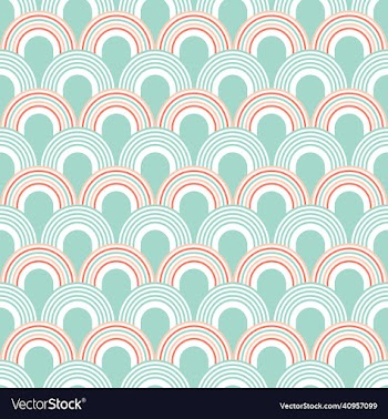 scales wavy seamless pattern handmade textured
