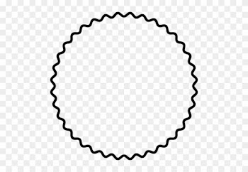 Scallop Frame Public Domain Vectors Rh Publicdomainvectors - Frame Redondo Preto Png