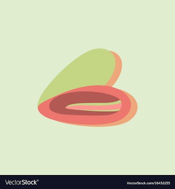 Scallop sea shell sketch style in sticker style vector image