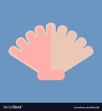 Scallop sea shell sketch style isolated on vector image