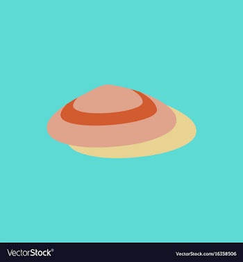 Scallop sea shell sketch style realistic vector image
