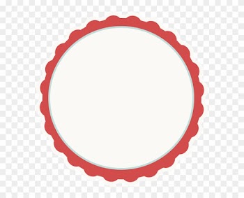 Scalloped Border Clip Art Clipartsco - Red Circle Frame Png