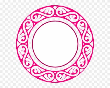 Scalloped Circle Frame Clip Art