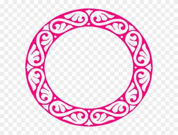 Scalloped Circle Frame Clip Art
