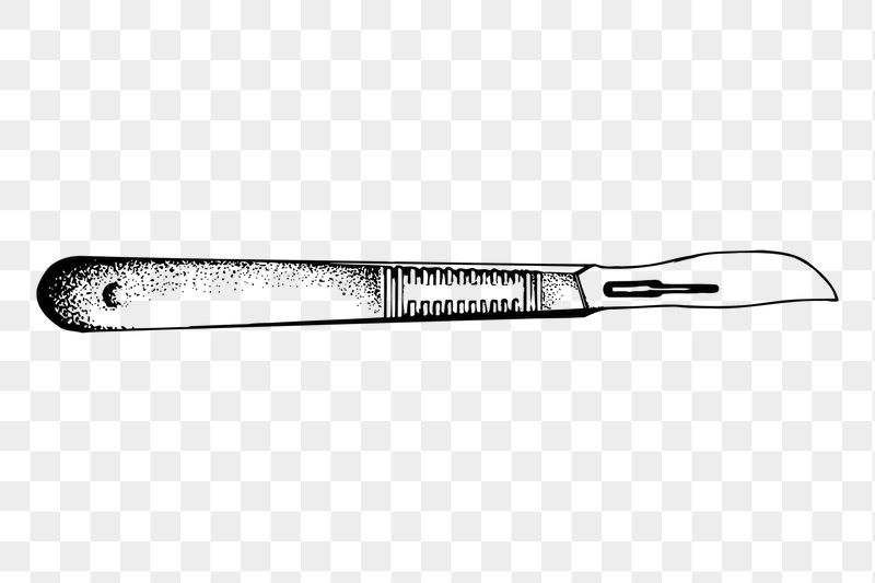 Scalpel png sticker illustration, transparent | Free PNG - rawpixel