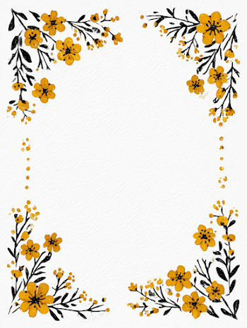 Scandinavian Folk Art Flower Border Clipart
