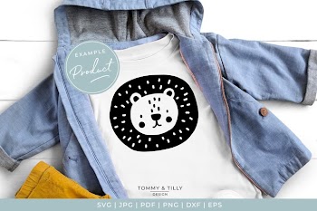Scandinavian Style Lion - Cute Nursery Kids SVG Cut File