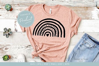 Scandinavian Style Rainbow - Cute Nursery Kids SVG Cut File