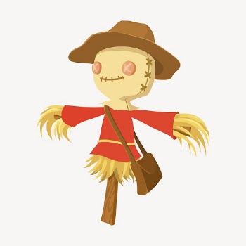 Scarecrow collage element, object illustration | Free PSD - rawpixel