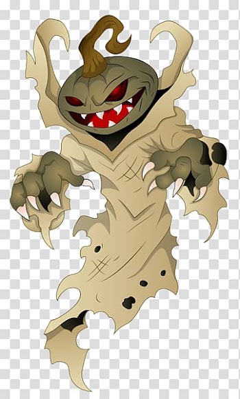 Scarecrow illustration, Monster Pumpkin Halloween transparent background PNG clipart