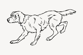 Scared dog clipart, vintage animal | Free Vector - rawpixel