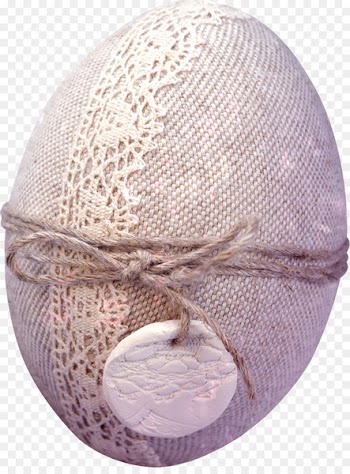 Scarf - Rope pink scarf Decorated Eggs 
