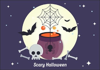 Scary Halloween Vector Illustration