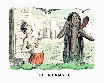 Scary mermaid vintage artwork | Free stock vector - 571850