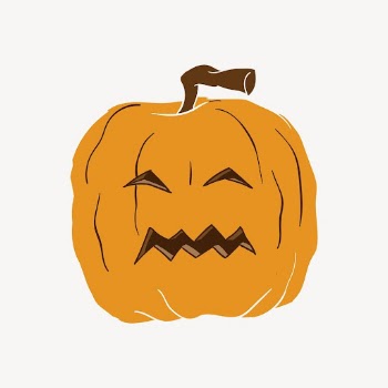 Scary pumpkin clipart, Halloween celebration | Free Photo - rawpixel