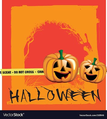 Scary pumpkin vector image