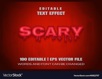 scary text effect