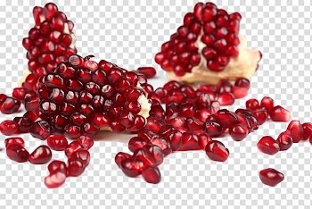 Scattered pomegranate seeds transparent background PNG clipart