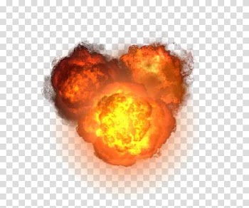 Scene exploded red without matting transparent background PNG clipart