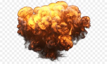 Scene explosion red mushroom cloud free cutout 